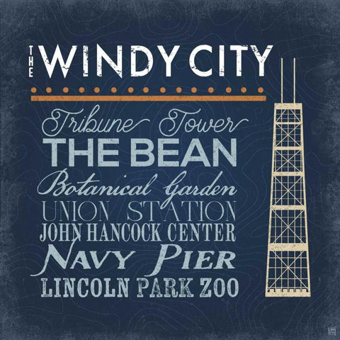 Windy City White Modern Wood Framed Art Print with Double Matting by Perrenoud, Aubree