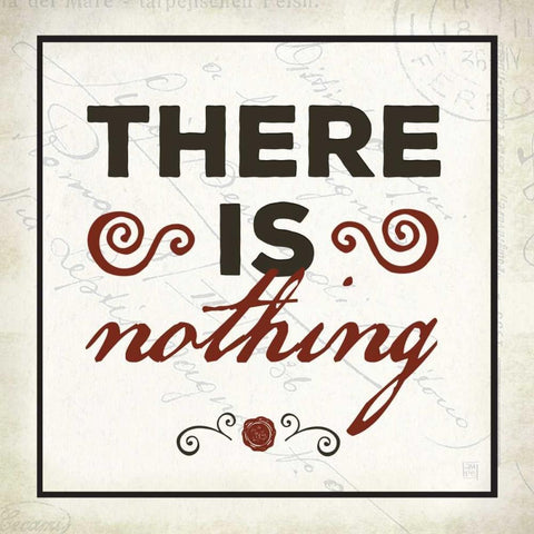 There is Nothing Black Ornate Wood Framed Art Print with Double Matting by Perrenoud, Aubree