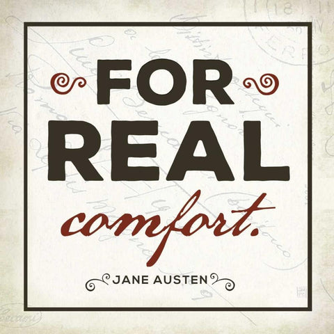 For Real Comfort Black Modern Wood Framed Art Print by Perrenoud, Aubree