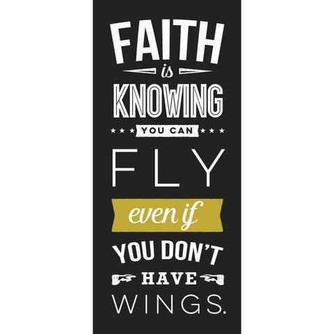 Faith Black Modern Wood Framed Art Print by Perrenoud, Aubree