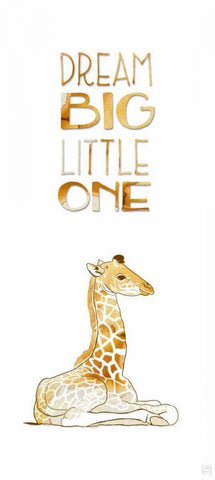 Dream Little One White Modern Wood Framed Art Print with Double Matting by Perrenoud, Aubree