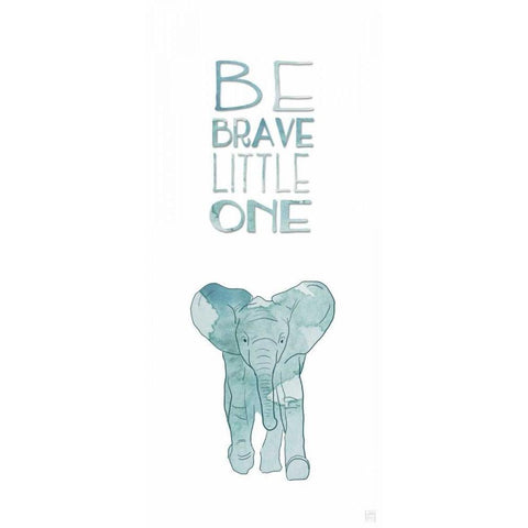 Brave Little One Gold Ornate Wood Framed Art Print with Double Matting by Perrenoud, Aubree