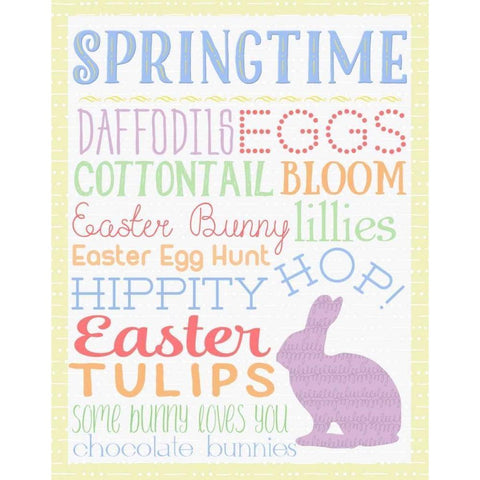 Springtime Black Modern Wood Framed Art Print with Double Matting by Perrenoud, Aubree