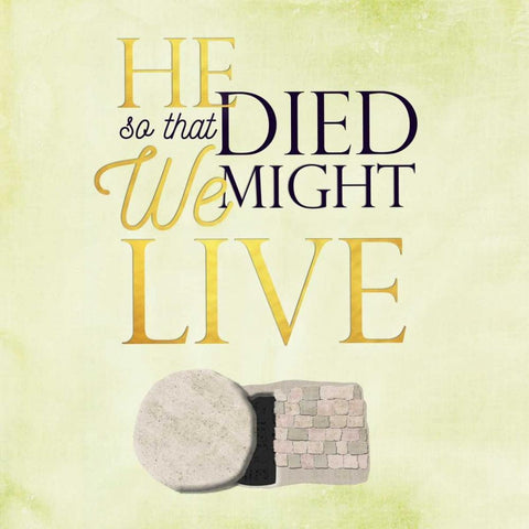 He Died Black Modern Wood Framed Art Print with Double Matting by Perrenoud, Aubree