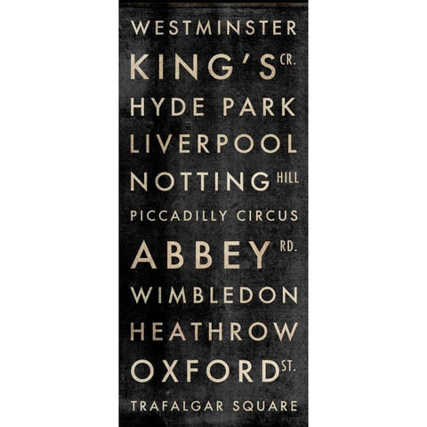 London Subway Black Modern Wood Framed Art Print with Double Matting by Perrenoud, Aubree