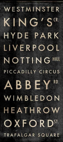 London Subway White Modern Wood Framed Art Print with Double Matting by Perrenoud, Aubree