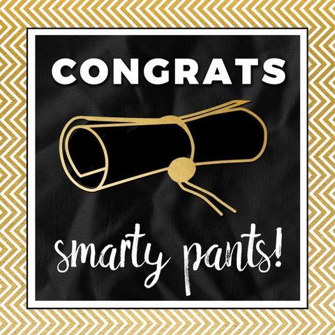Smarty Pants in Gold Gold Ornate Wood Framed Art Print with Double Matting by Perrenoud, Aubree