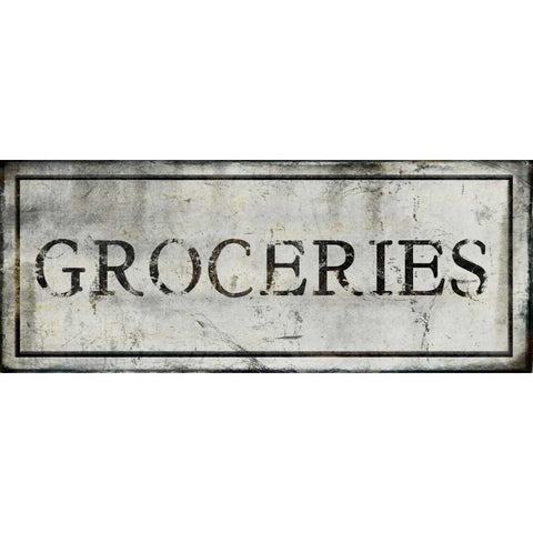 Groceries White Modern Wood Framed Art Print by Perrenoud, Aubree