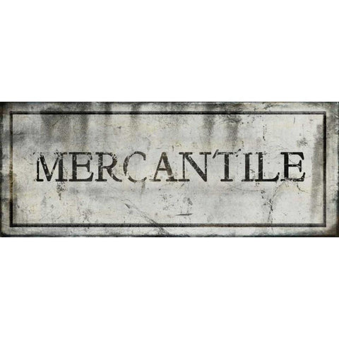 Mercantile White Modern Wood Framed Art Print by Perrenoud, Aubree