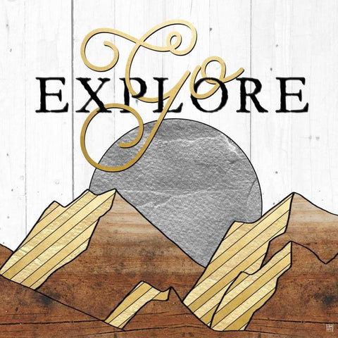 Go Explore Black Ornate Wood Framed Art Print with Double Matting by Perrenoud, Aubree