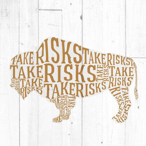 Buffalo Shiplap Black Modern Wood Framed Art Print with Double Matting by Perrenoud, Aubree