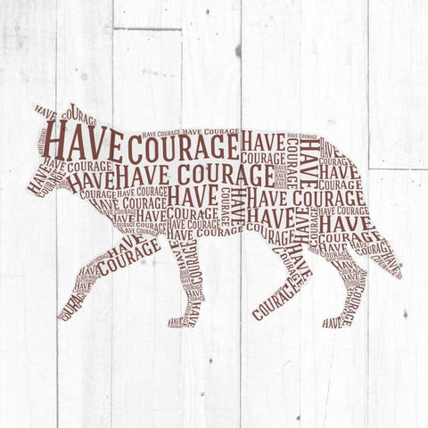 Wolf Shiplap Black Modern Wood Framed Art Print with Double Matting by Perrenoud, Aubree