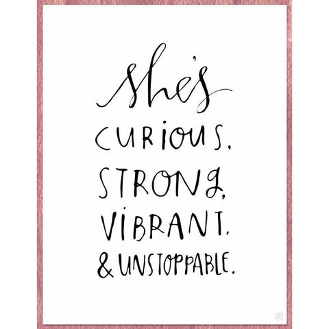Unstoppable White Modern Wood Framed Art Print by Perrenoud, Aubree