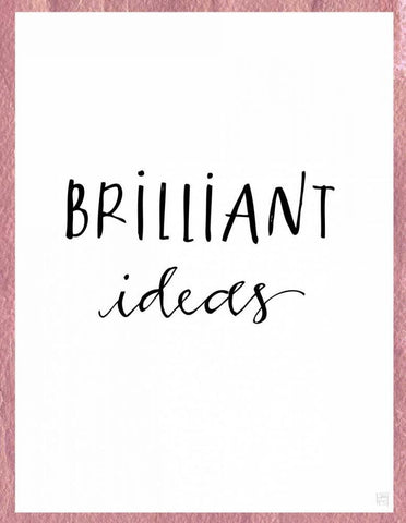 Brilliant Ideas White Modern Wood Framed Art Print with Double Matting by Perrenoud, Aubree