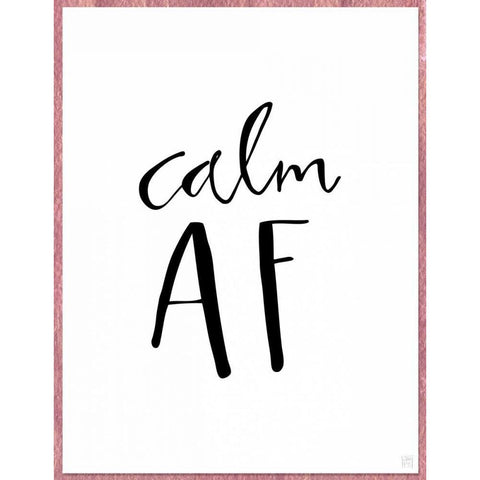Calm AF Gold Ornate Wood Framed Art Print with Double Matting by Perrenoud, Aubree