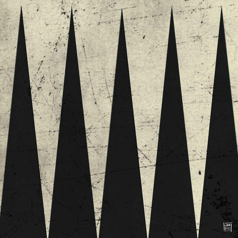 Backgammon Antique White Modern Wood Framed Art Print with Double Matting by Perrenoud, Aubree