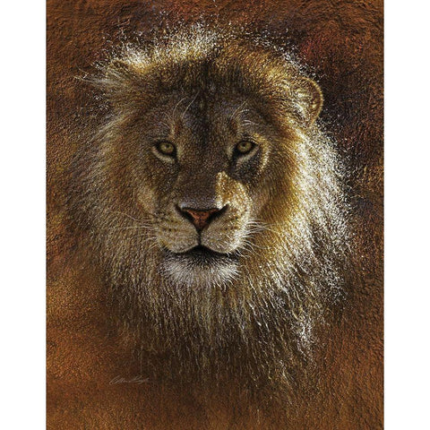 Face Off Gold Ornate Wood Framed Art Print with Double Matting by Bogle, Collin