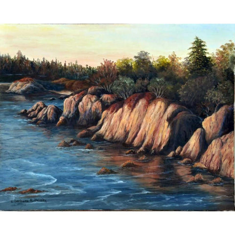 Carmel Sunset Black Modern Wood Framed Art Print by Felisky, Barbara