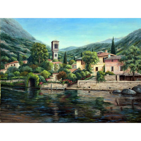 Symbol of the Lake Black Modern Wood Framed Art Print by Felisky, Barbara