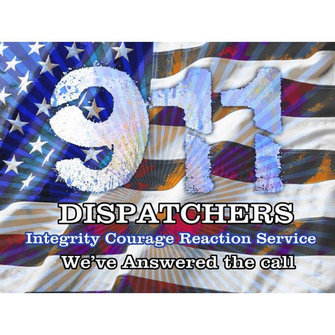 Dispatchers Black Modern Wood Framed Art Print with Double Matting by Baldwin, Jim