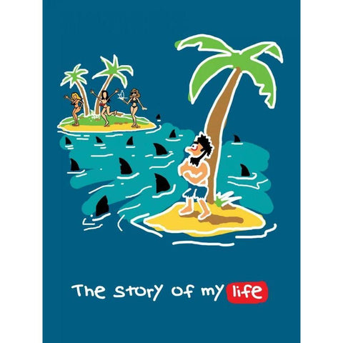 My Life Black Modern Wood Framed Art Print with Double Matting by Baldwin, Jim