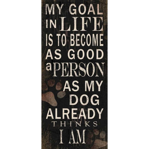 My Goal White Modern Wood Framed Art Print by Baldwin, Jim
