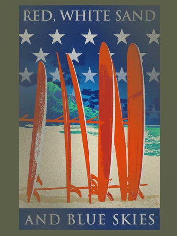 Surfboards Line Up Black Ornate Wood Framed Art Print with Double Matting by Baldwin, Jim