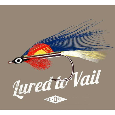 Lured to Vail Gold Ornate Wood Framed Art Print with Double Matting by Baldwin, Jim