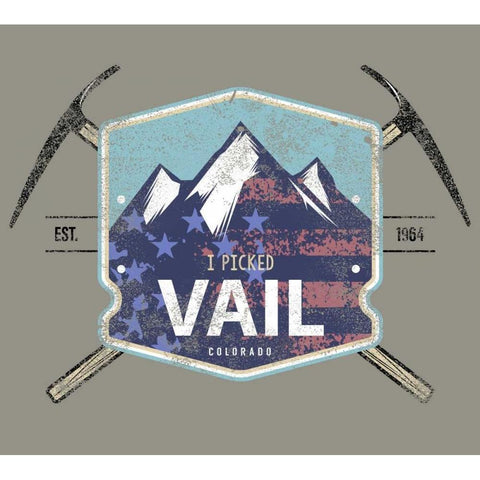 Vail II Black Modern Wood Framed Art Print with Double Matting by Baldwin, Jim