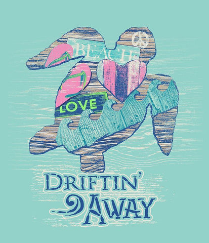 Turtle Black Ornate Wood Framed Art Print with Double Matting by Baldwin, Jim