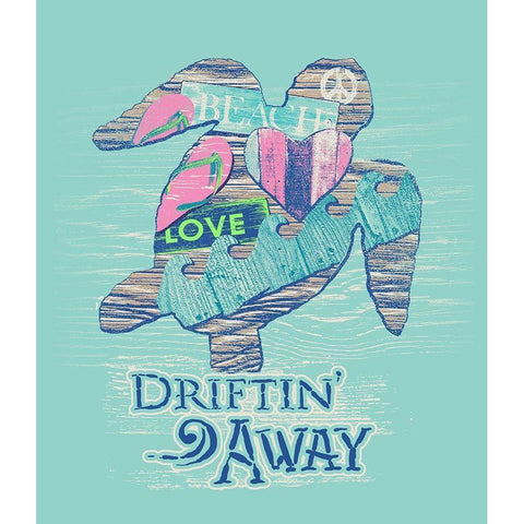 Turtle Black Modern Wood Framed Art Print by Baldwin, Jim