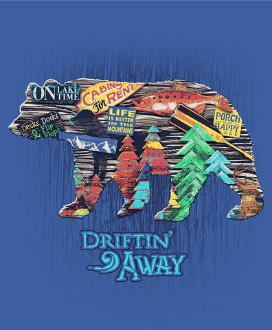 Bear Black Ornate Wood Framed Art Print with Double Matting by Baldwin, Jim