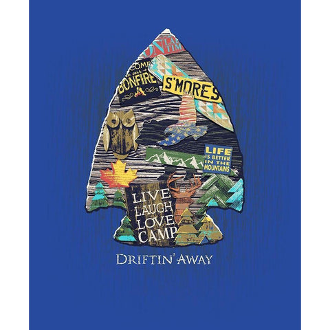 Arrowhead White Modern Wood Framed Art Print by Baldwin, Jim