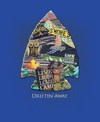 Arrowhead Black Ornate Wood Framed Art Print with Double Matting by Baldwin, Jim