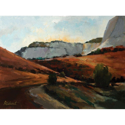 Peaceful Gold Ornate Wood Framed Art Print with Double Matting by Candy Rideout