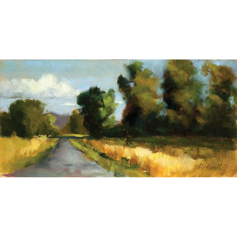 True View I Black Modern Wood Framed Art Print by Candy Rideout