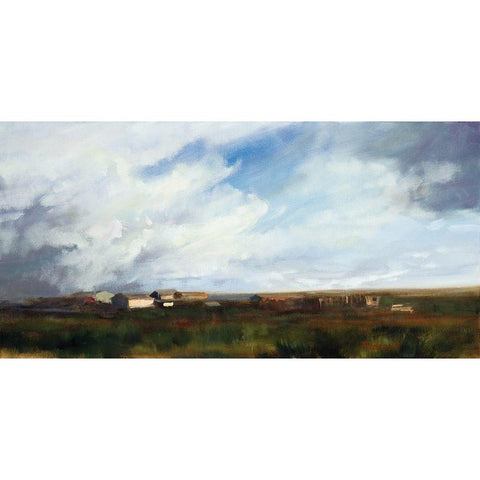 Sky View Black Modern Wood Framed Art Print by Candy Rideout