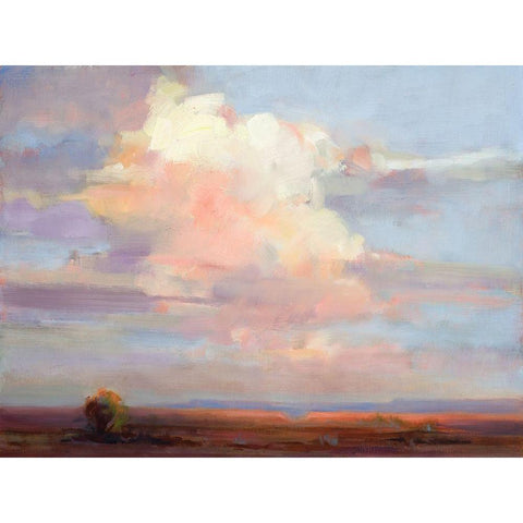 Cloud on High Black Modern Wood Framed Art Print with Double Matting by Candy Rideout