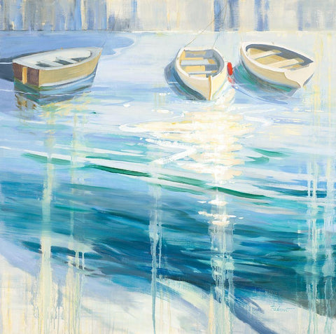 Three is a Crowd Black Ornate Wood Framed Art Print with Double Matting by Candy Rideout