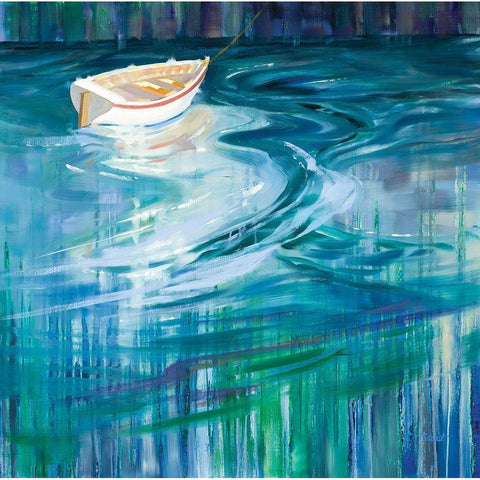 All Alone Gold Ornate Wood Framed Art Print with Double Matting by Candy Rideout