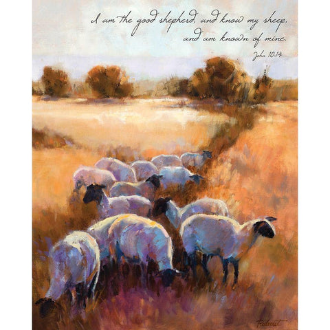 Good Shepherd White Modern Wood Framed Art Print by Candy Rideout