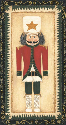 Nutcracker I Black Ornate Wood Framed Art Print with Double Matting by Shamp, Cindy