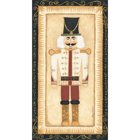 Nutcracker III White Modern Wood Framed Art Print by Shamp, Cindy