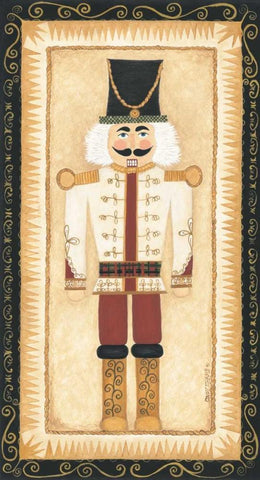 Nutcracker III Black Ornate Wood Framed Art Print with Double Matting by Shamp, Cindy