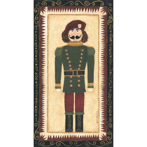 Nutcracker IV Gold Ornate Wood Framed Art Print with Double Matting by Shamp, Cindy