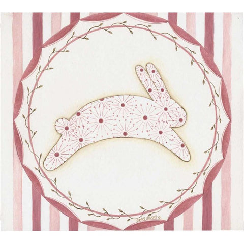 Easter Rabbit II Black Modern Wood Framed Art Print by Shamp, Cindy