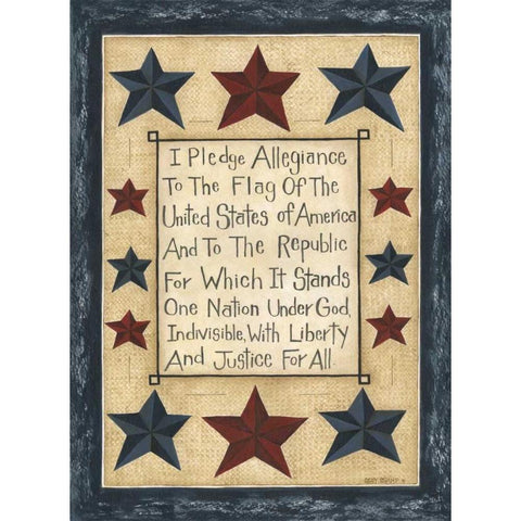Pledge Gold Ornate Wood Framed Art Print with Double Matting by Shamp, Cindy