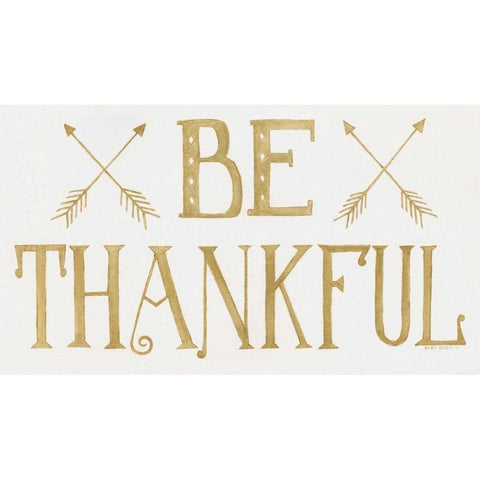 Be Thankful Black Modern Wood Framed Art Print with Double Matting by Shamp, Cindy