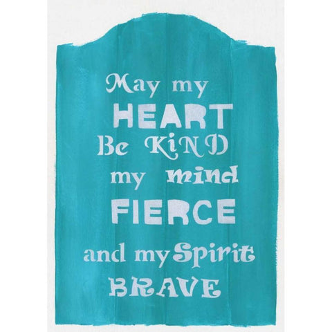 Brave Spirit White Modern Wood Framed Art Print by Shamp, Cindy