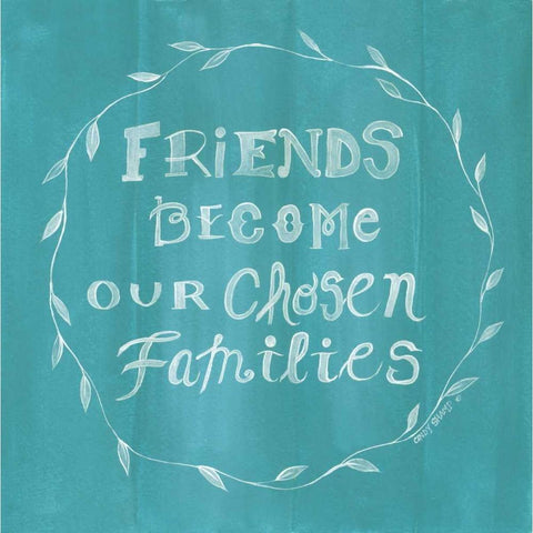 Chosen Families Black Modern Wood Framed Art Print with Double Matting by Shamp, Cindy